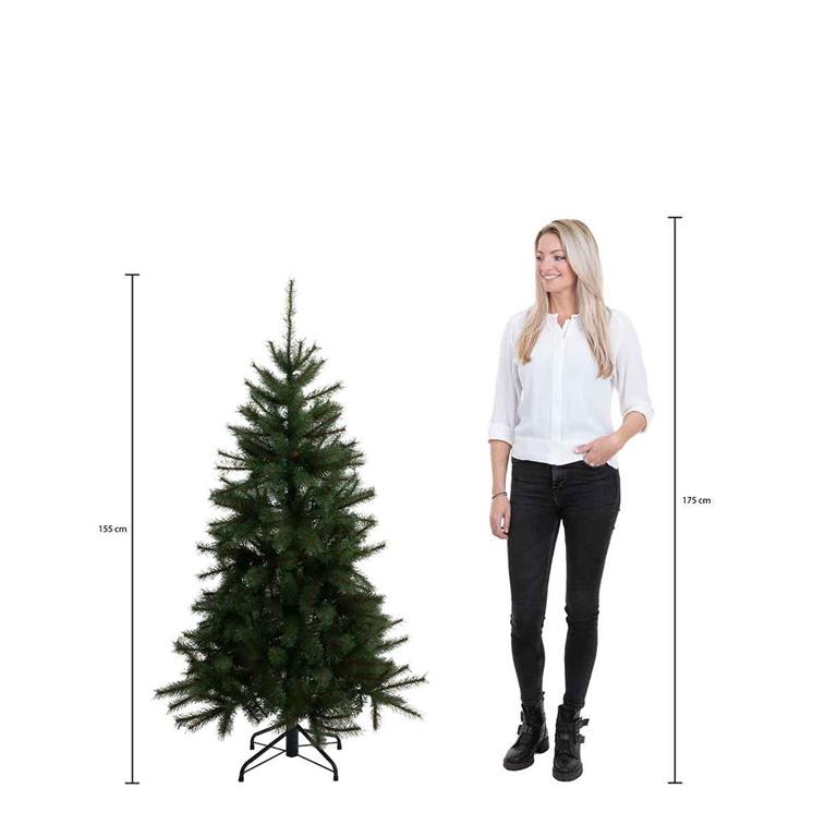 Black Box dunville kerstboom met warmwit led groen 216 lampjes tips