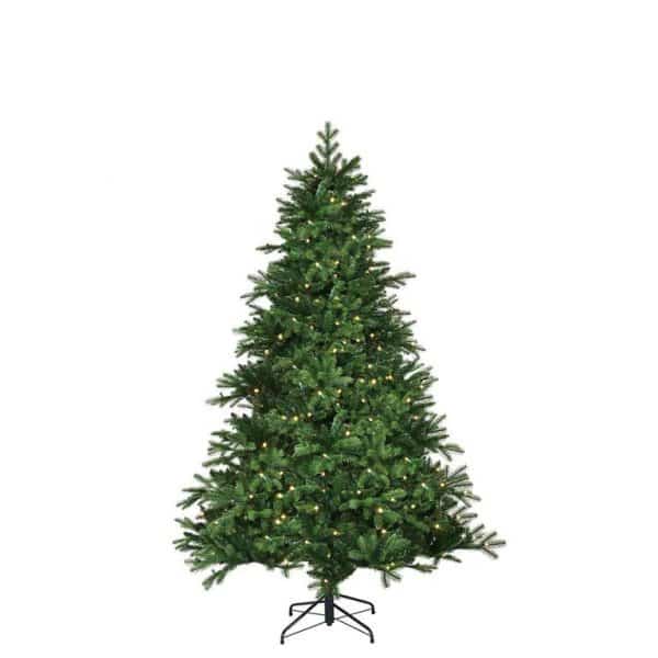 Black box kunstkerstboom led brampton spruce maat in cm: 185 x 127 groen 200 lampjes met warmwit led