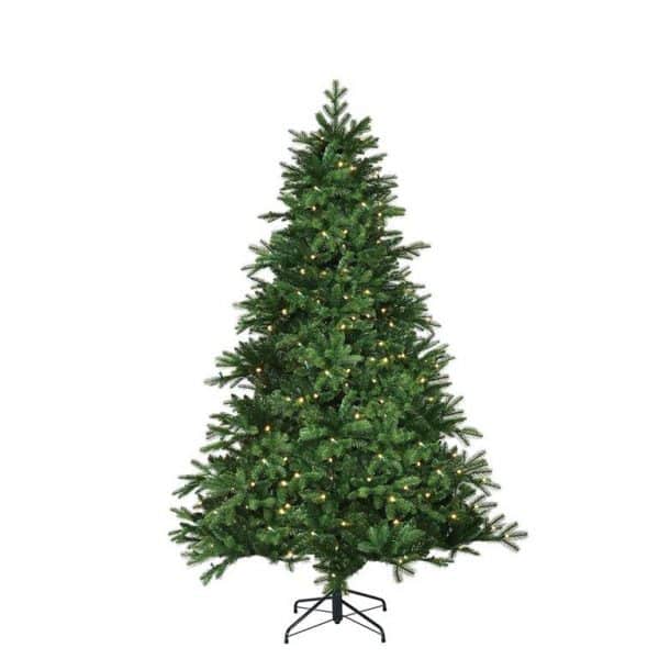Black box kunstkerstboom led brampton spruce maat in cm: 215 x 142 groen 260 lampjes met warmwit led