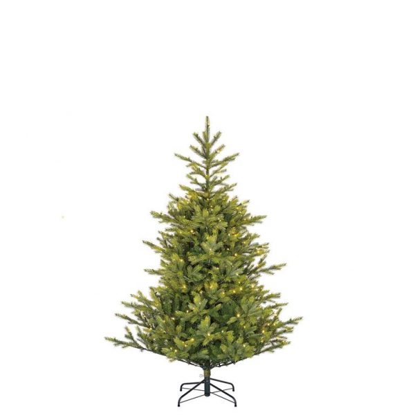 Black Box orford kerstboom met warmwit led groen 160 lampjes tips 965 maat in cm: 155 x 112