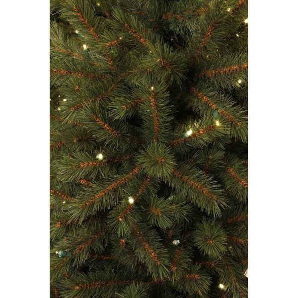 Black box smalle kunstkerstboom led kingston pine maat in cm: 215 x 117 groen 240 lampjes warmwit