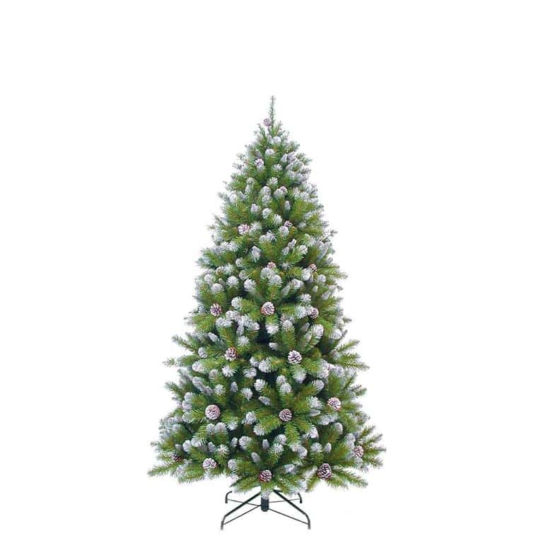Triumph Tree kunstkerstboom empress spruce met cone maat in cm: 185 x 107 met sneeuw