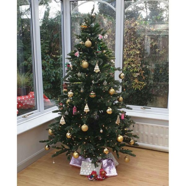 Triumph Tree sherwood kerstboom deluxe led pro groen 656 lampjes tips