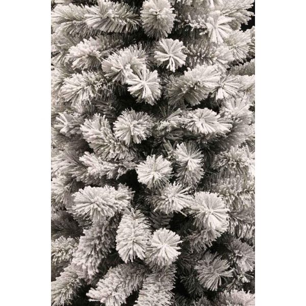 Black Box kunstkerstboom medford maat in cm: 155 x 81 besneeuwd groen